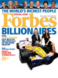 Copertina di Forbes di Marzo