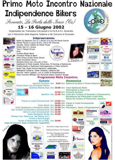 Motoraduno nel 2002 a Soverato
